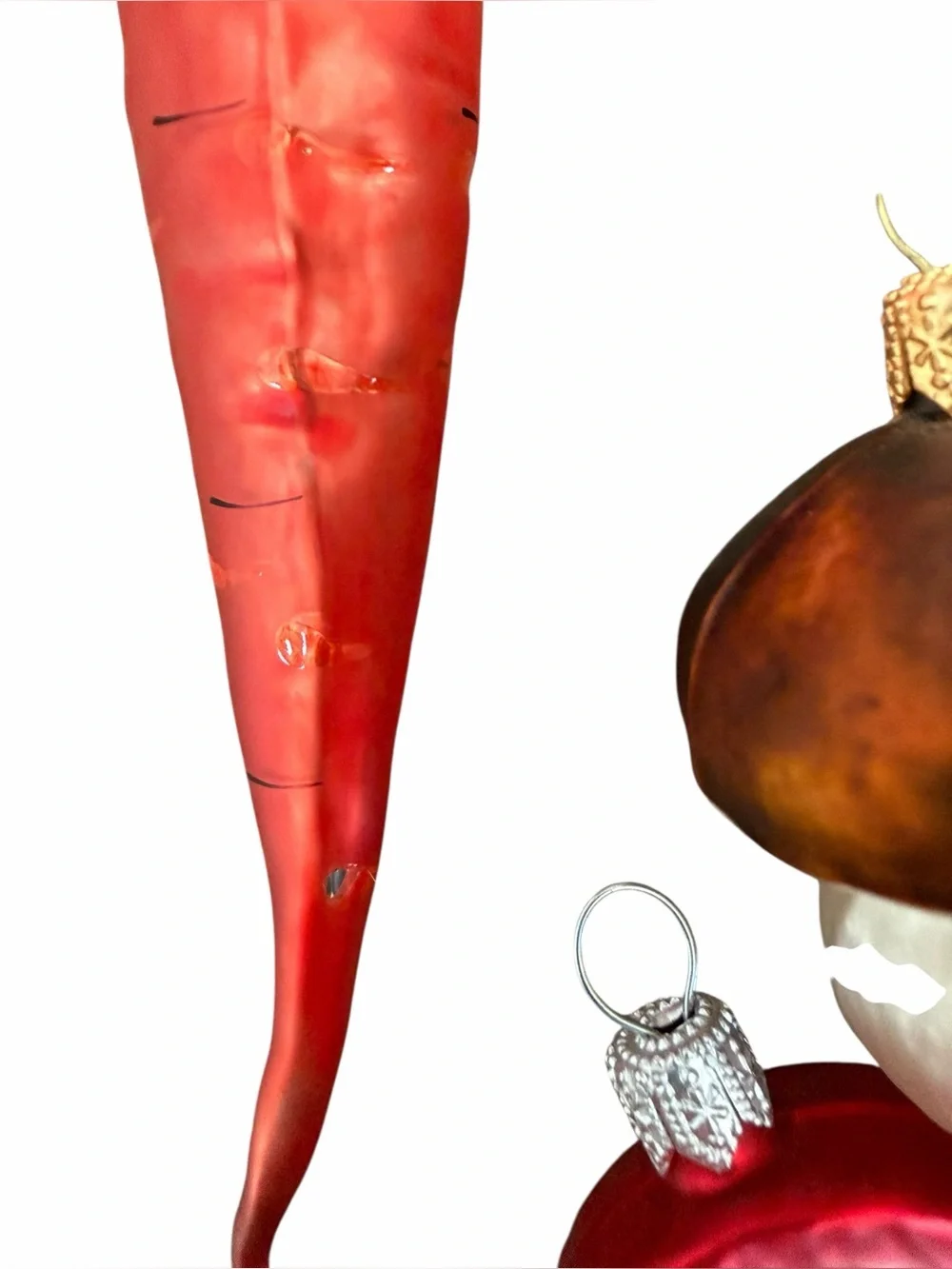 Glass Vegetable Ornaments